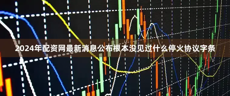 2024年配资网最新消息公布根本没见过什么停火协议字条